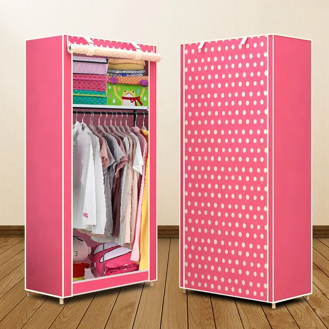 Simple Folded Students Small Wardrobe Combination DIY Assembly Wardrobe
