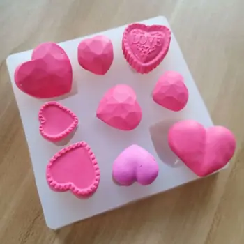 

Heart Shape Pendant Resin Silicone Mold Jewelry Making Soap Wax Candle Molds