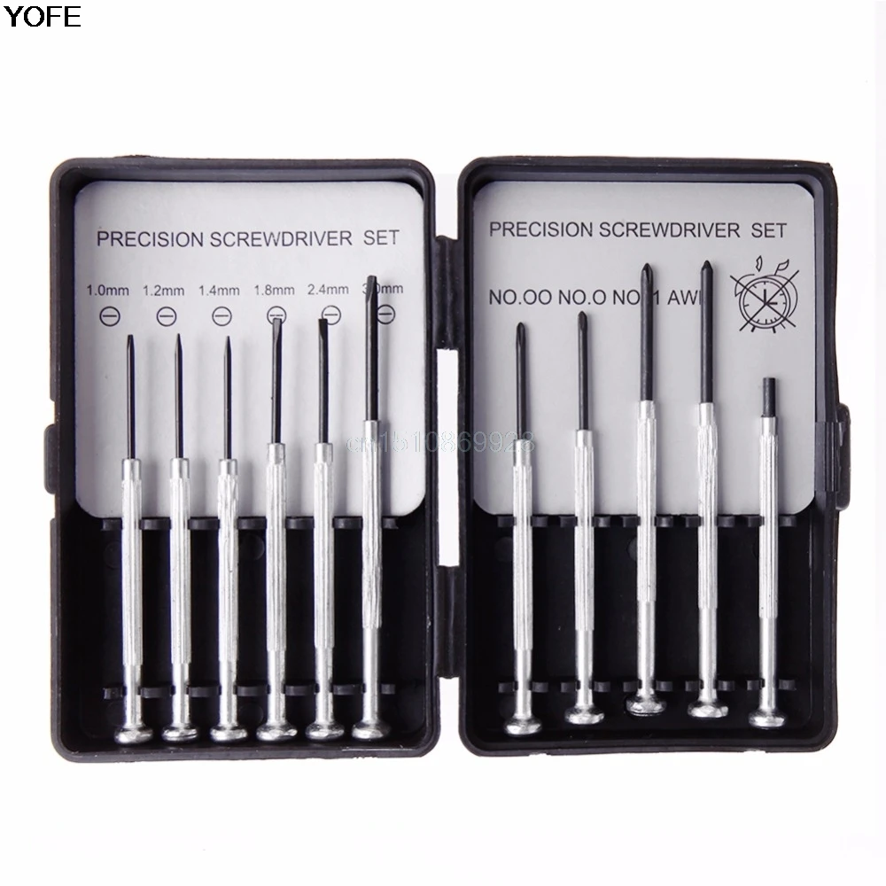 New 11pcs Jewelers Micro Screwdriver Set Precision Watch Jewelry