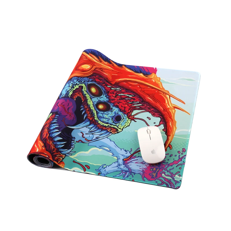 900x400 мм большой игровой коврик для мыши XL XXL оверлок Настольный CS: GO CSGO dragon hyper beast