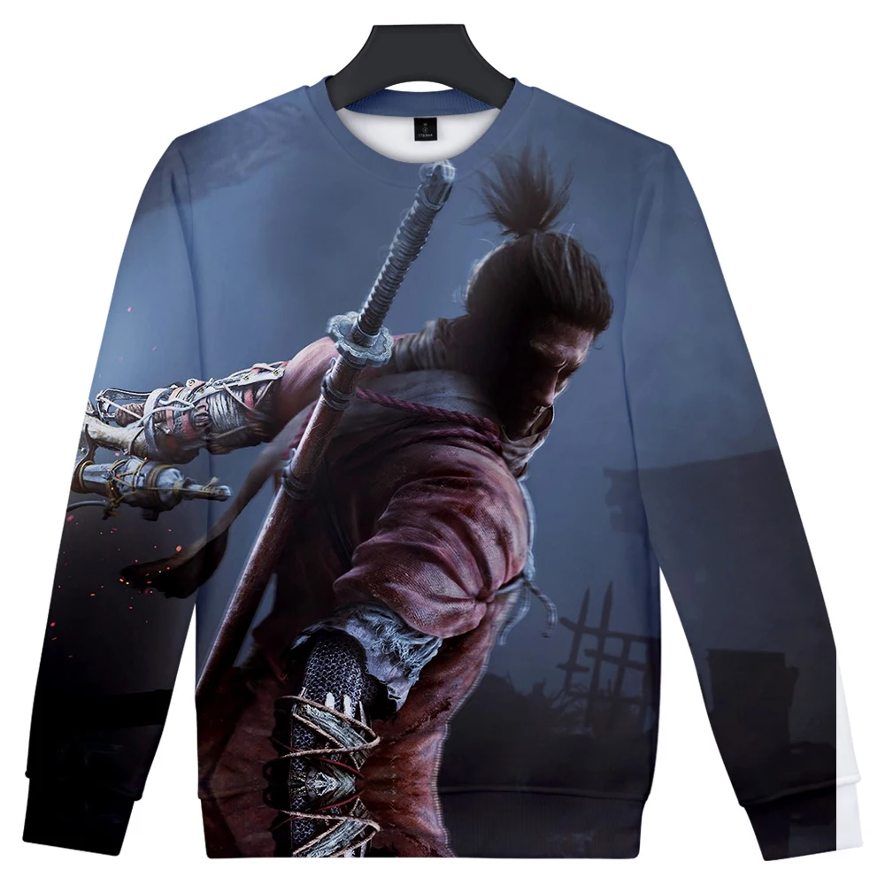 3D SEKIRO: Shadows Die Twice уличная Толстовка для женщин/мужчин с круглым вырезом и длинными