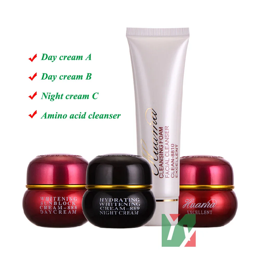 

wholesale HUAMA EXCELLENT A B C Beauty Whitening cream Facial cleanser