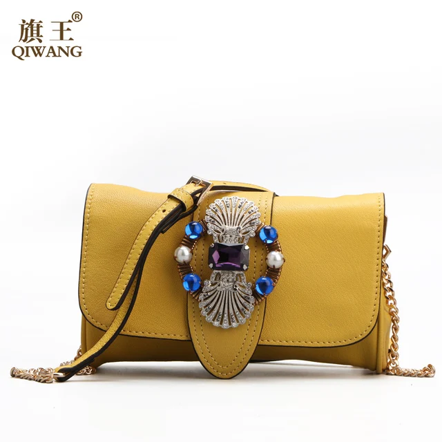 Yellow Genuine Leather Bag Luxury Famous Brands Women Handbags Yellow Genuine Leather Bag Luxury Famous Brands Women Handbags Designer 2017 Bags Summer Erfly Flap Clutch