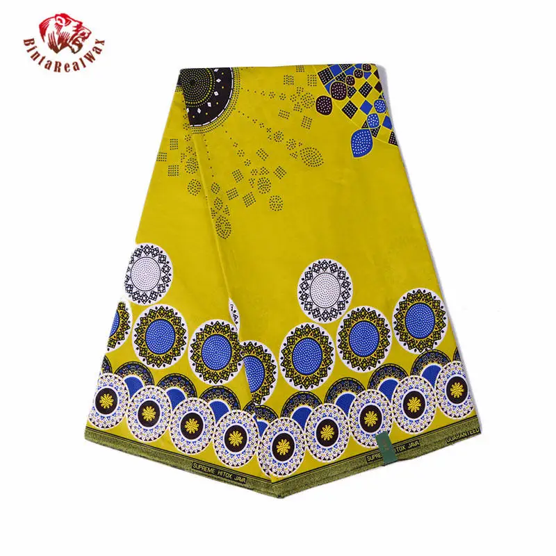 

New African Wax Print Fabric new bintarealwax Fabric Pattern Wax Print Fabric Ankara African Batik Fabric 24FS1213