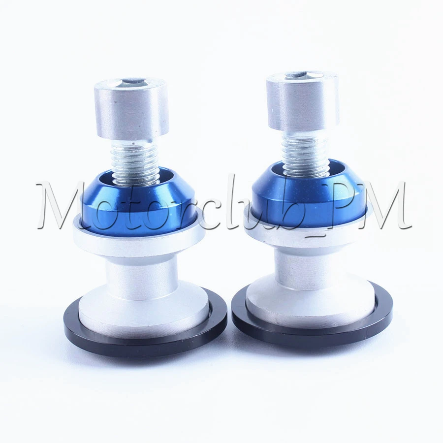 

High Quality 8MM Swingarm Spools Sliders For Suzuki Hayabusa GSX1300R 1999-2012 09 2010 2011 Blue Aluminium