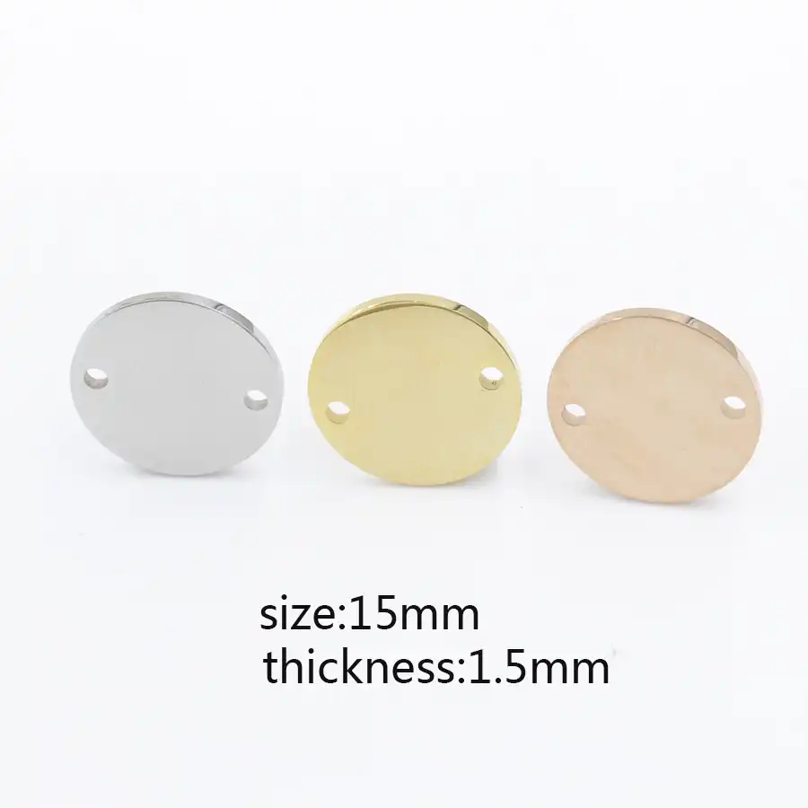 metal hand stamping blanks Disc 29mm x 5 UK seller 29mm stainless steel