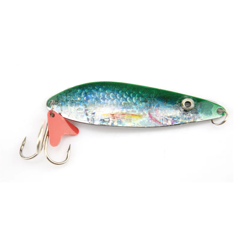 Spoon Fishing Lure Hard Fish Bait 2 colors Metal Jigging Spinner 2pcs/lot | Спорт и развлечения