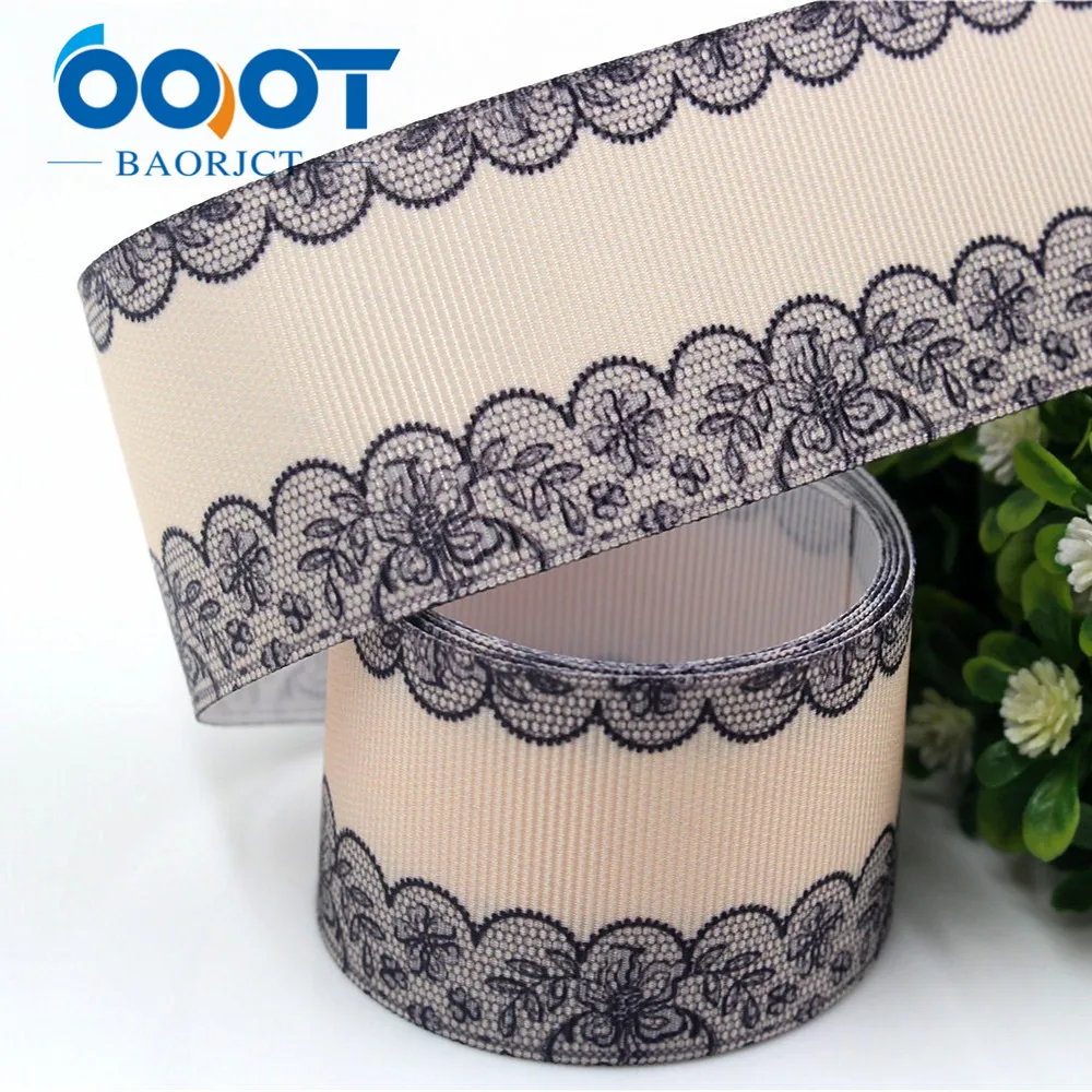 Мультяшные ленты OOOT BAORJCT 1710242 38 мм 10 ярдов Термотрансферная печать решетка