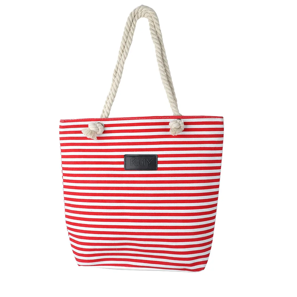 1 шт. практичная сумка для покупок полосатая Холщовая Сумка сумка на плечо Женская Повседневная многоразовая Женская Повседневная модная сумка-тоут