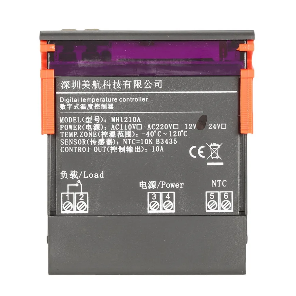 AC DC 12 В 110 V 220 Термостат Регулятор цифровой ЖК дисплей холодильник Температура