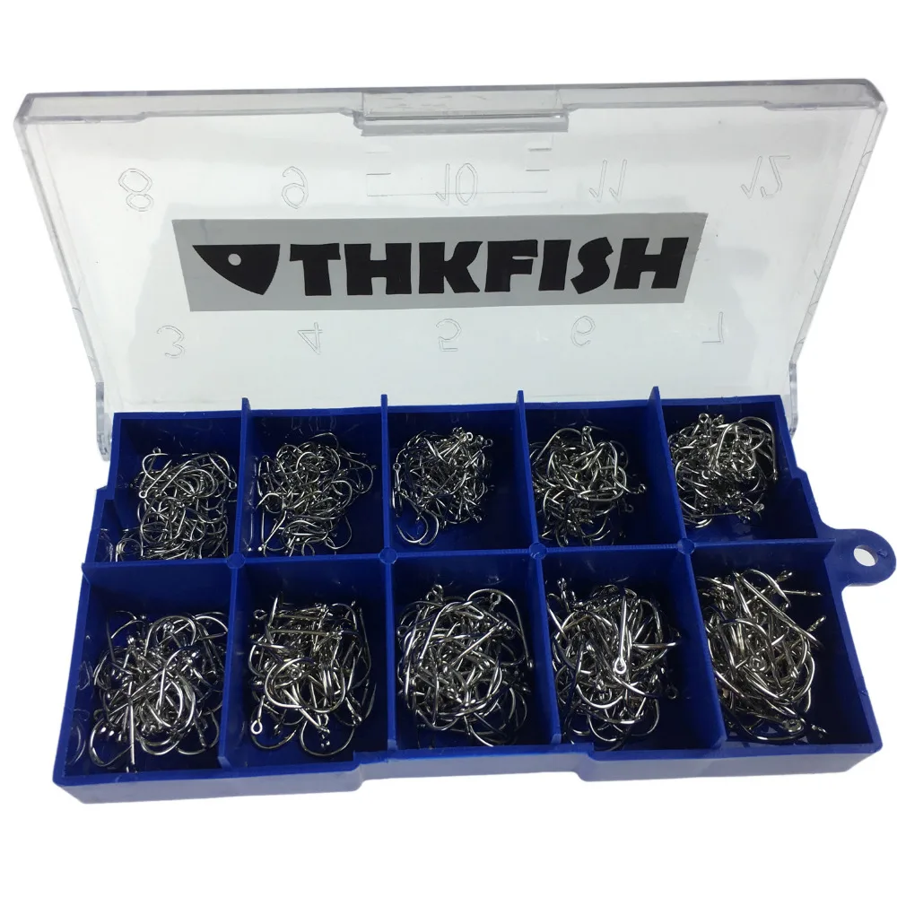 500 Pcs #3-#12 Silver Black Gold Freshwater Fishing Hooks Carp Fishhooks Barbed Hooks Kit Jigging Bait Carp Fishing Hook - Image 4