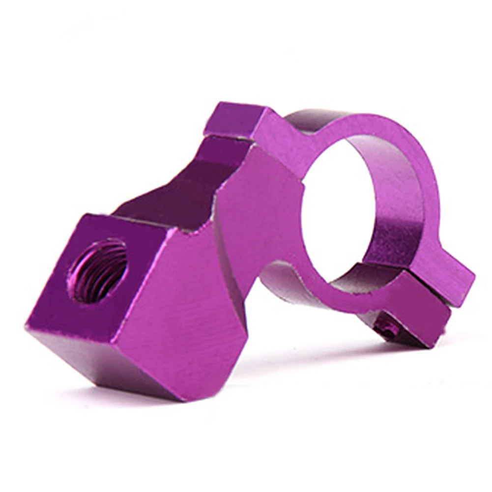 1 шт., 10 мм, держатель для зеркала заднего вида для мотоцикла, аксессуары для ремонта велосипеда, зеркальные крепления, фиксированное кафе-гонщик - Цвет: purple