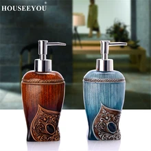 Европейская смола винтажный роскошный диспенсер для жидкого мыла Ванная Кухня отель лосьон для рук дезинфицирующее средство гель-пресс для душа бутылка с насосом