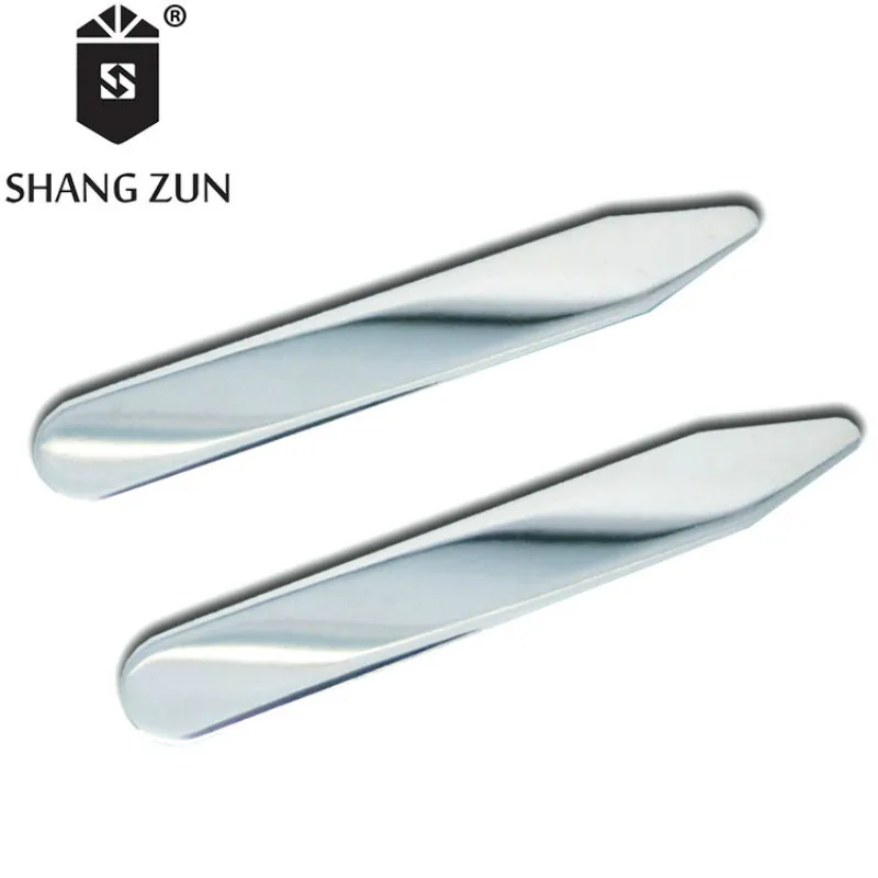 2.2 Shang Zun 16 Pcs White Plastic Collar Stays in Glass Bottle