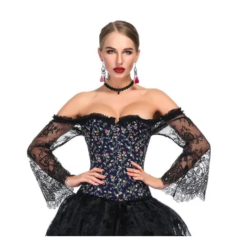 

Womens Vintage Waist Slimming Corset Bustier Top Sexy Bride Lace Up Party Corselet Club Bodysuits Steampunk Plus Size Bustiers