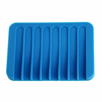

Fashion Soap Box Silicone Flexible Soap Dish Plate Bathroom Soap Holder Soap Box