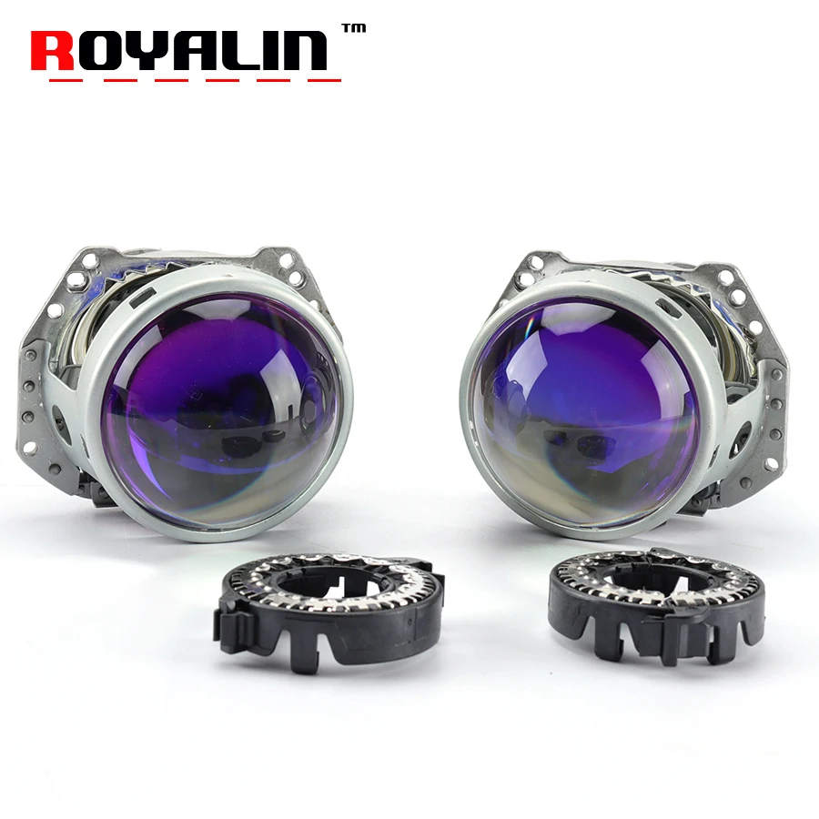 ROYALIN Car-styling Blue Hella 3R G5 Bi-xenon Headlights D2S Projector 3 ROYALIN Car-styling Blue Hella 3R G5 Bi-xenon Headlights D2S Projector 3