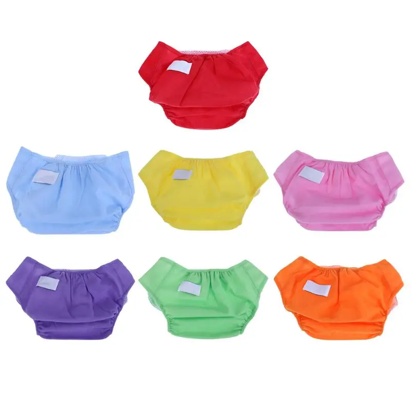 Candy Colors Baby Diaper Newborn Cotton Breathable Nappies Waterproof Washable Cloth Diaper for