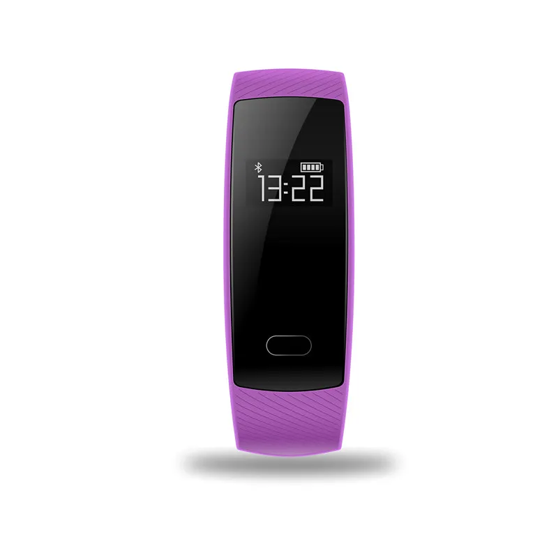 SOONHUA смарт-браслет водонепроницаемый часы Шагомер сна монитор сердечного ритма браслет трекер фитнес-браслет - Цвет: Purple