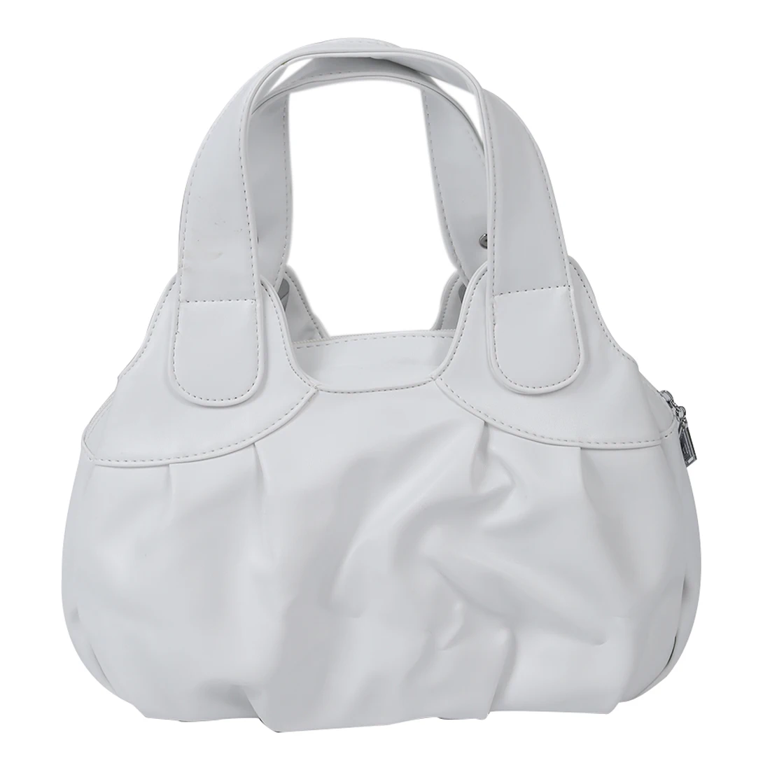 Модная Сумка женская pu кожаная сумка сумки с ручкой Satchel-матовый белый