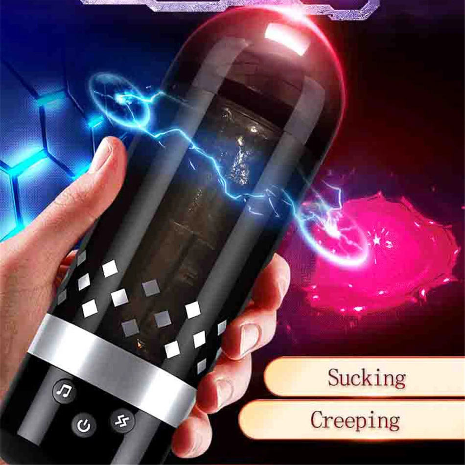 Intelligent Infrared Massager Sucking Male Masturbator Voice Interaction Heating Masturbation Cup Maintenance Sex Toys For Man