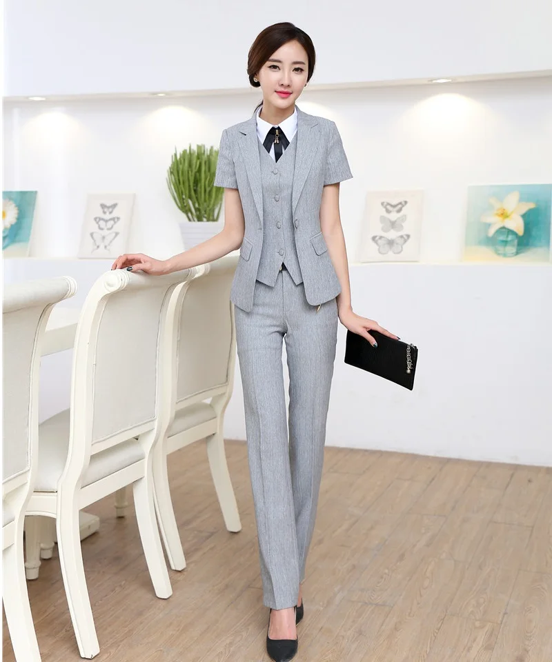 Buy Formal 3 Piece Set Women Business Suits with Pant