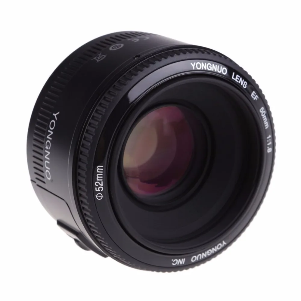 Светодиодная лампа для видеосъемки YONGNUO 50 мм YN50 F1.8 Камера объектив с