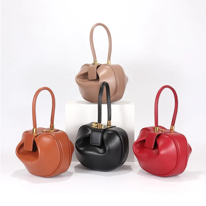 

2019 Genuine Leather Handbags European and American Fashion Vintage Shoulder Bags Unique Design Women Purses and Handbags