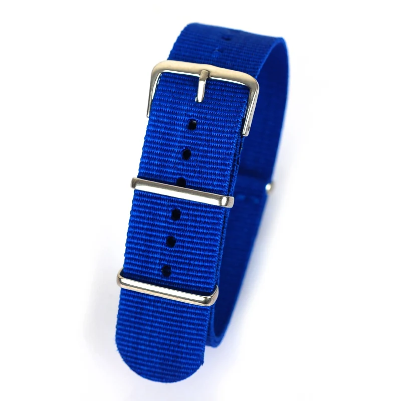 22mm blue Sport nato fabric watch band straps accessories Bands nylon