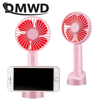 

DMWD Mini USB Rechargeable Electric Cooling Ventilator Air Conditioner Fan PC Phone Stand Cradle Conditioning Cooler Wind Blower
