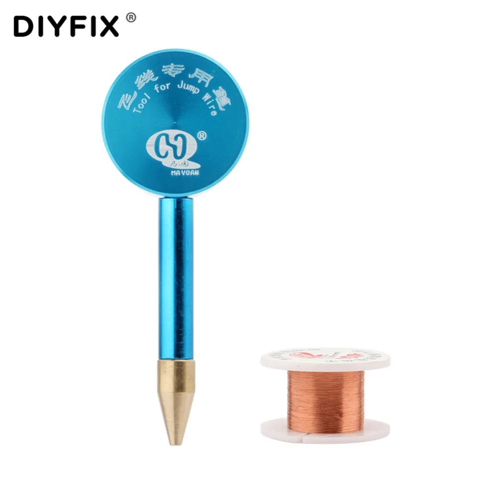 

DIYFIX for iPhone Fingerprinter Senso Box with 0.02mm Fly Line PCB Link Wire Mobile Phone Welding Tools Set Insulation Jump Wire