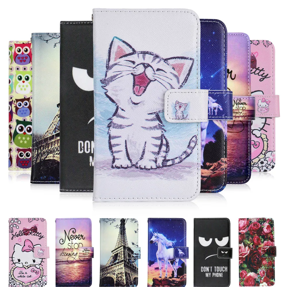 

KESIMA For Fly FS454 Nimbus 8 case cartoon Wallet PU Leather CASE Fashion Lovely Cool Cover Cellphone Bag Shield