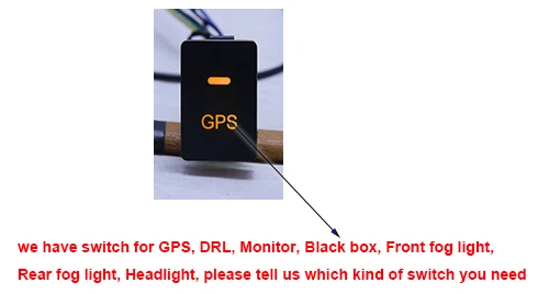 gps DRL противотуманный светильник черный ящик Монитор датчик парковки кнопка переключения синий фиолетовый белый красный для Honda FIT Jazz HRV ACCORD Odyssey - Цвет: Yellow backlight