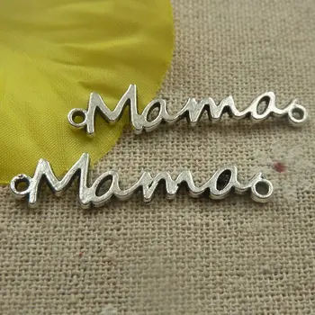 

270 pieces tibetan silver mama connectors 37x8x1.5mm #4392