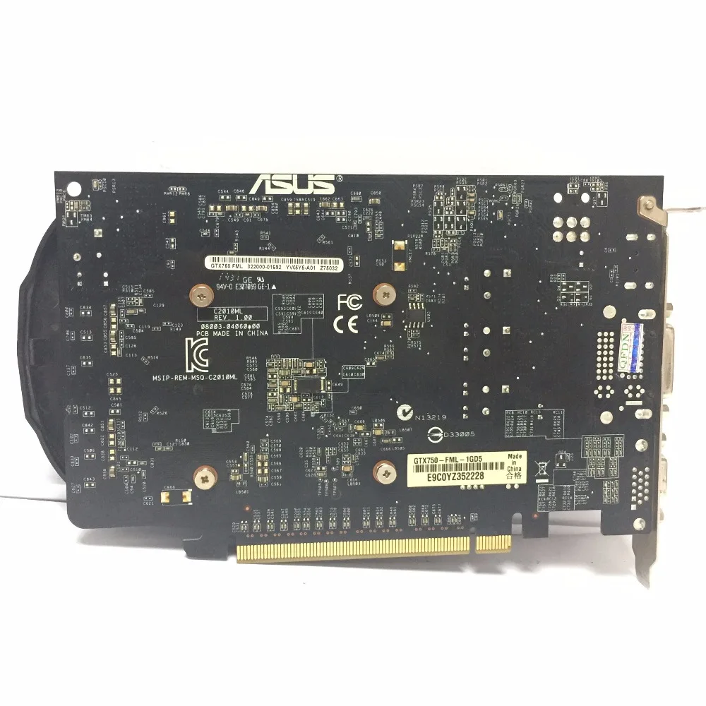 Asus GTX-750-FML-1GD5 GTX750 GTX 750 1G D5 DDR5 128 Bit настольные видеокарты PCI Express 3,0 компьютерные видеокарты