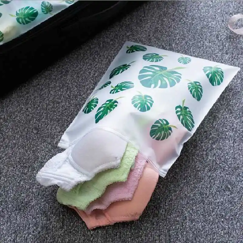 Transparent Travel EVA Material Cosmetic Bag Leaf Waterproof Storage Makeup Bag Portable Large Capacity Make Up Organizer Case