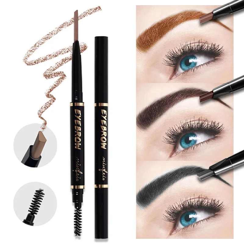 

Professional Eyebrow Pencil Automatic 3 Color Eyebrow Enhancer Shadows High Quality Eye Liner Shadow For Eyebrow New Makeup 2019