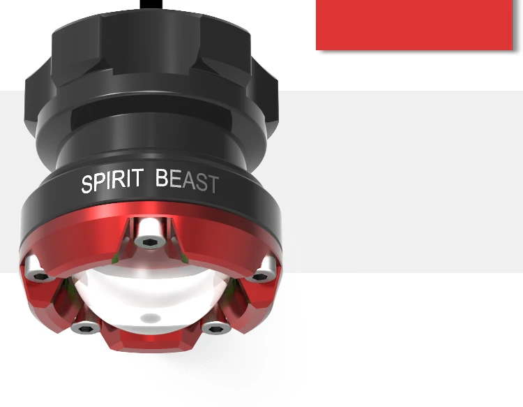 SPIRIT BEAST мотоциклетные декоративные аксессуары для освещения фары 48 В светодиодный супер яркий вспомогательный свет