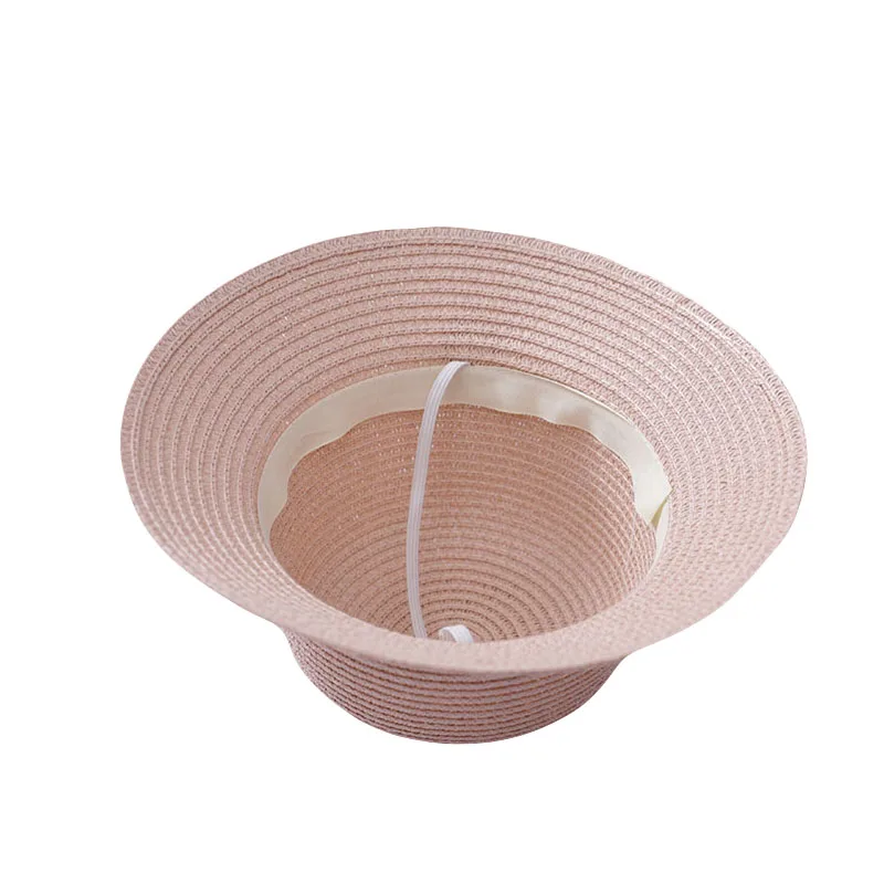 أنيقة الشمس الصيف زهرة القش قبعة المرأة قبعة بحافة الفتيات شاطئ كاب قبعة الشمس لسيدة الكنيسة قبعة العظام Chapeu Feminino