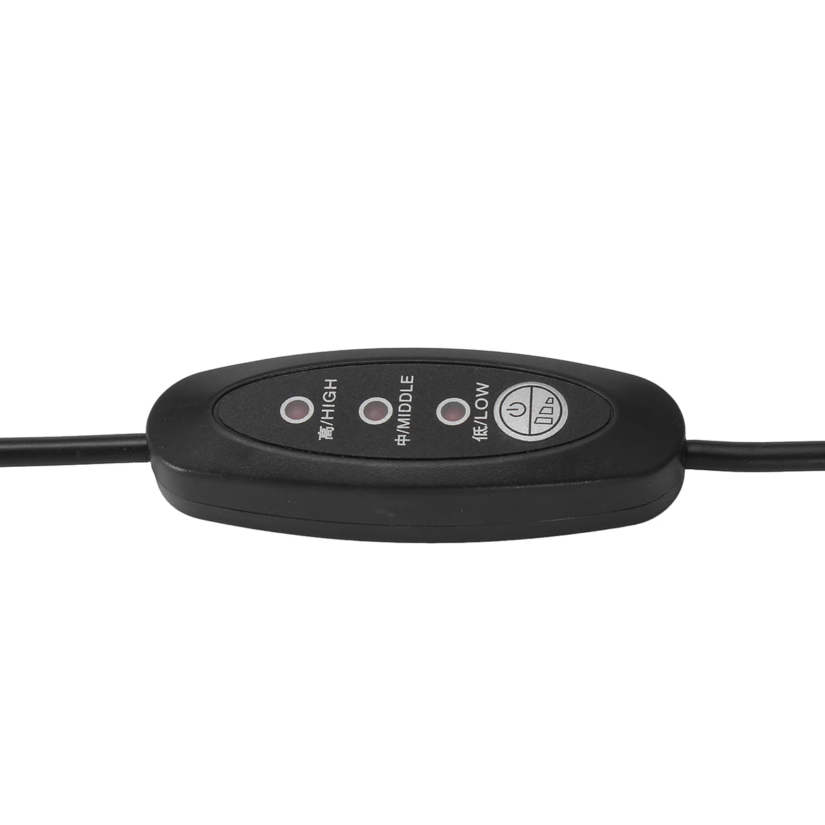 USB 5 V-12 V Температура контроллер обогреватель термостат 3 режима скорости 24 Вт 600 мм