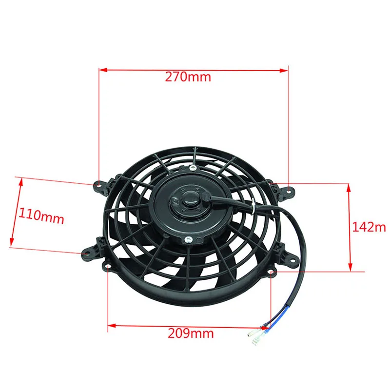 270mm Water Cooled Radiator Cooler Fan 150cc 250cc PIT Quad Dirt Bike ATV Buggy