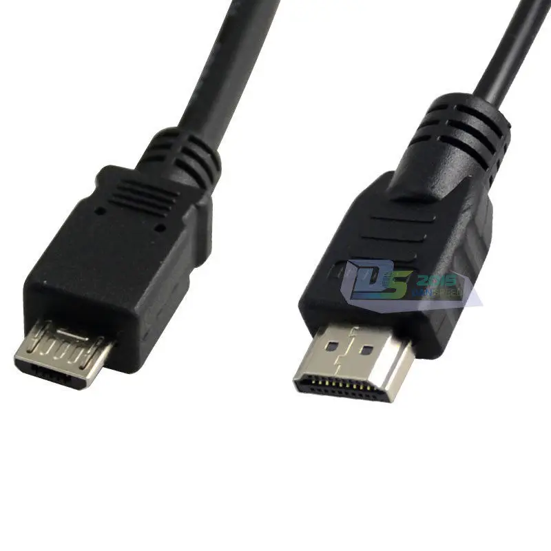 DANSPEED Премиум 1 м 3 фута микро-HDMI USB 2,0 B Тип папа-папа м/м блок питания Соединительный кабель зарядного устройства