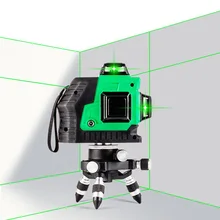 Лидер продаж Высокая производительность 360 горизонтальный красных линий зелеными линиями 3D 12 линий лазерный уровень само-выравнивающий инструмент авто резьбы