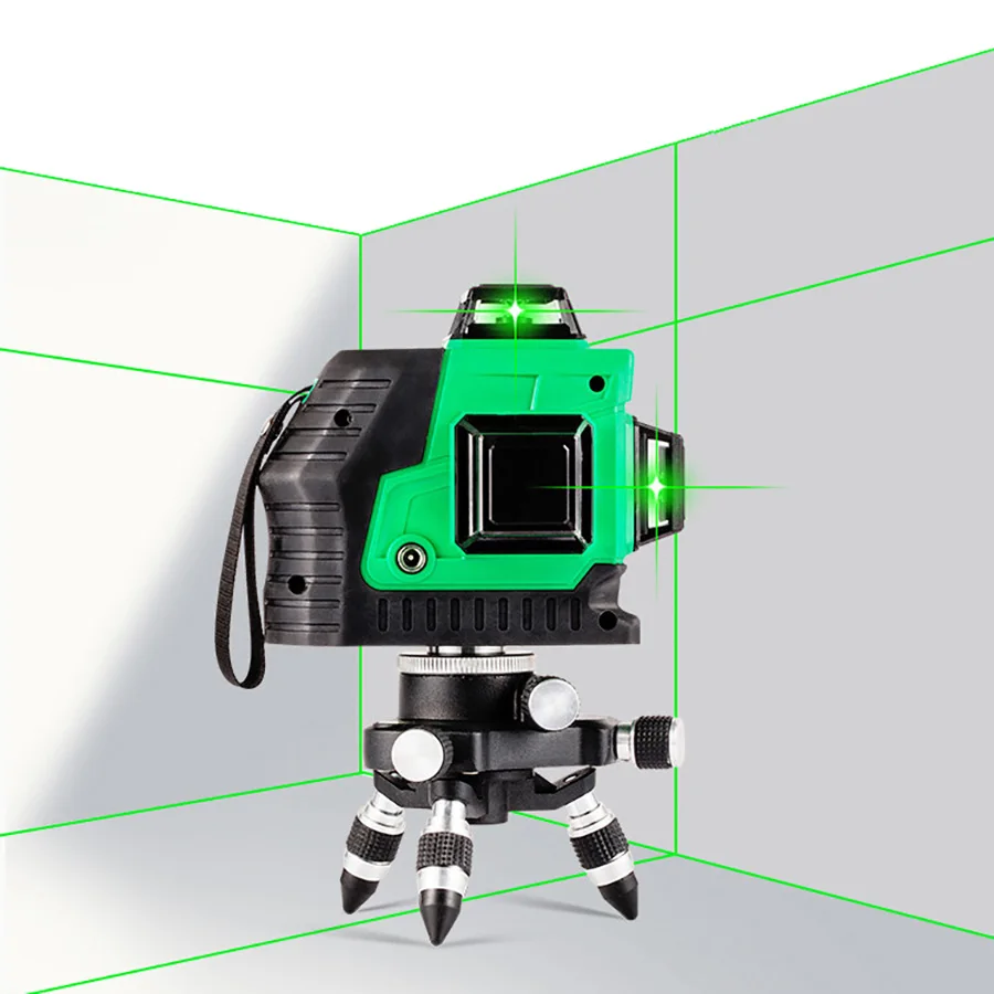 

Hot Sale High Performance 360 Horizontal Red lines Green lines 3D 12Lines Laser Level Self-Leveling Instrument Auto Threading