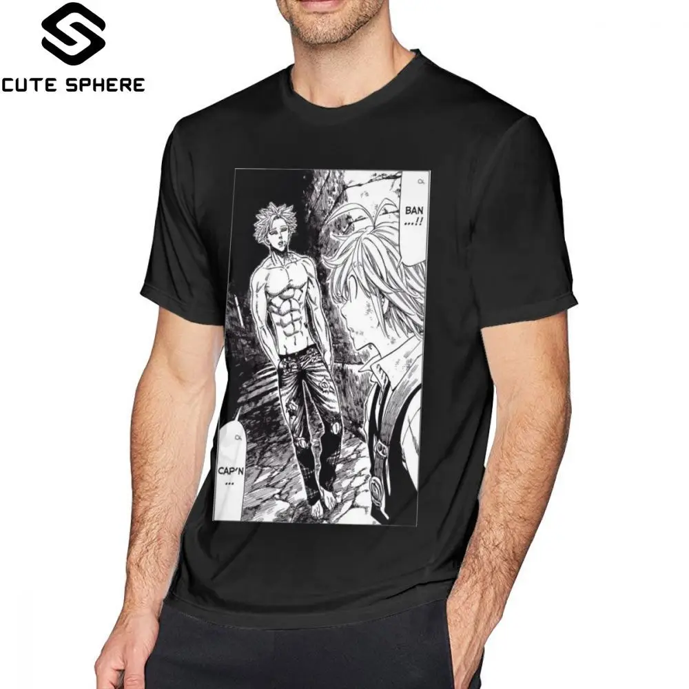 

Deadly Sins T Shirt Deadly Sins Manga T-Shirt Short Sleeves 6xl Tee Shirt 100 Percent Cotton Print Fun Beach Men Tshirt