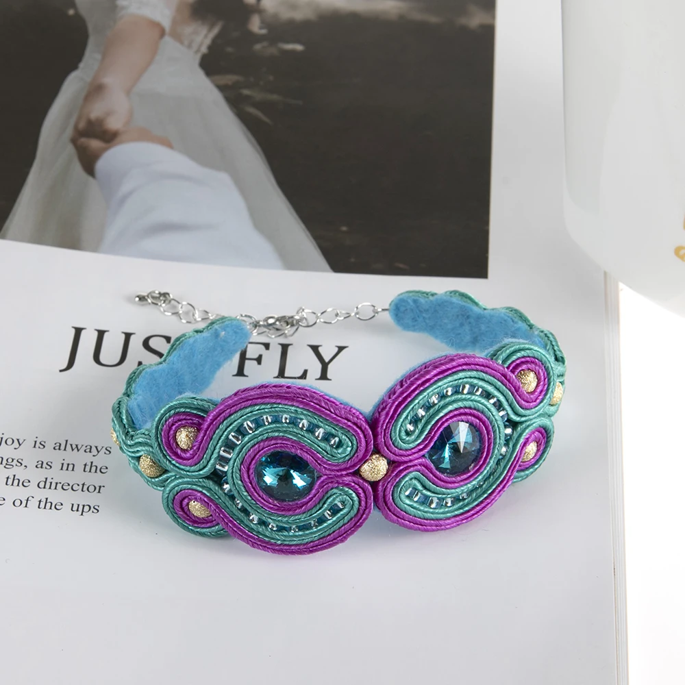 Kpacta エスニックスタイルレザーブレスレットファッションジュエリー女性 Soutache クリスタル装飾手作り 19 新チャームブレスレットギフト Charm Bracelets Aliexpress Kpacta エスニックスタイルレザーブレスレットファッションジュエリー女性 Soutache クリスタル装飾手作り 19 新チャームブレスレットギフト Charm Bracelets Aliexpress