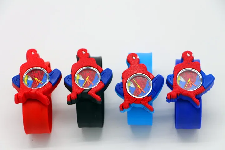 Модные детские часы с эластичным ремешком, детские наручные часы с рисунком Бэтмена, силиконовый на мягкой застежке, подарок для детей, Relogio Feminino bayan kol saati