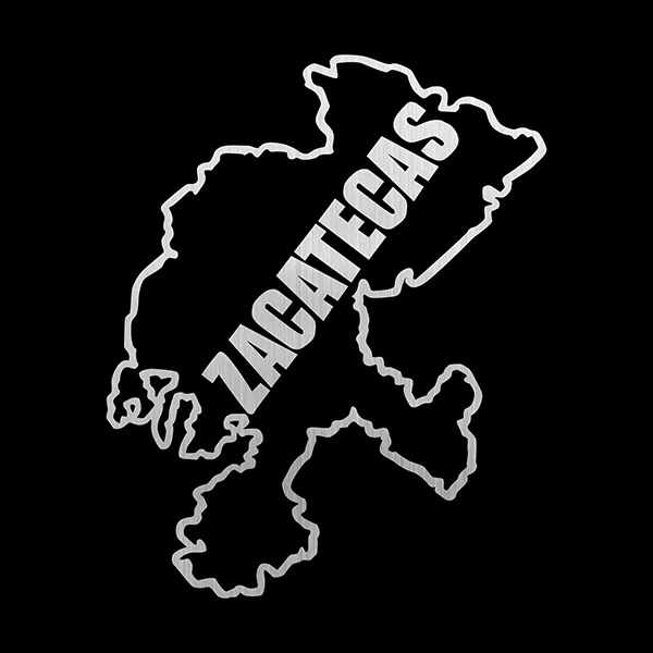 Tancredy 12*12cm Zacatecas ZAC State of Mexico Car Stickers and Decals