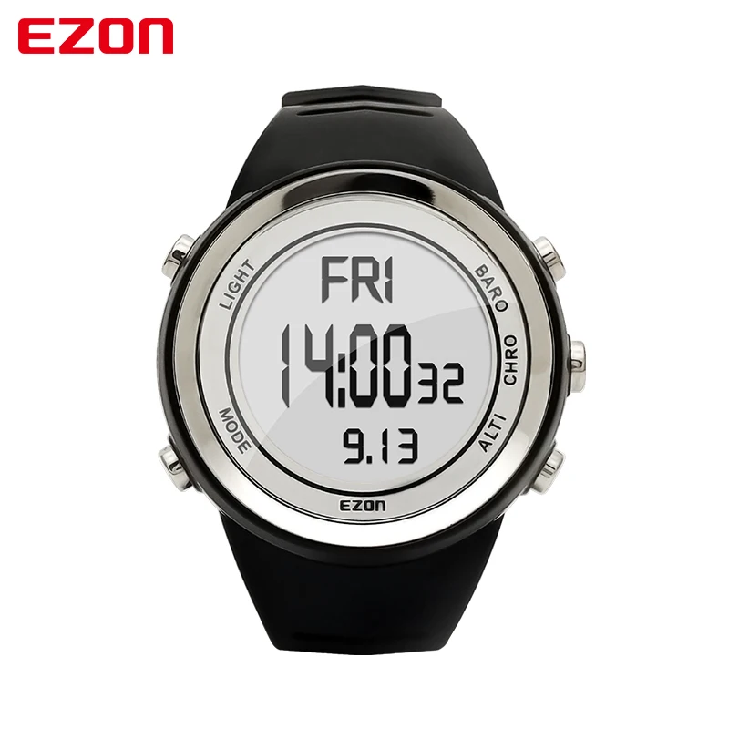 EZON H009 модные спортивные часы походные для альпинизма мужские цифровые альтиметр