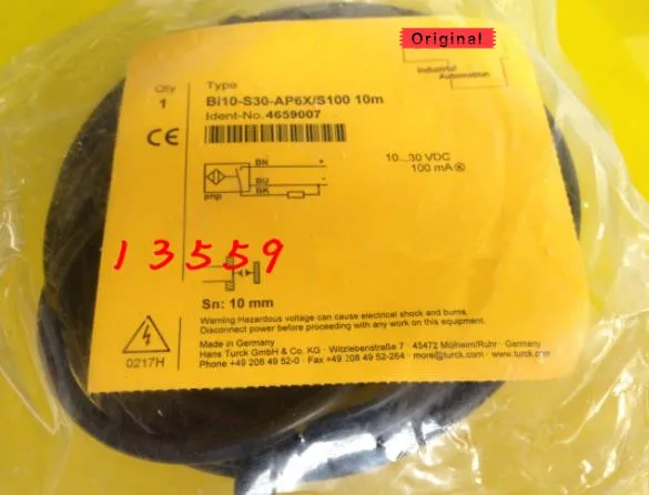 BI10-S30-AP6X/S100 BI10-S30-AN6X/S100 Turck новый высококачественный датчик сопротивления высокой